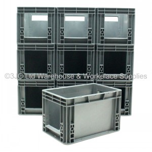 Heavy Duty Stacking Euro Box 30cm 7 Litre Open Window